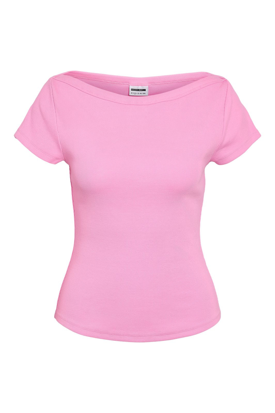 Noisy May - Nmmaya S/S Boatneck Top - 4915908 Begonia Pink