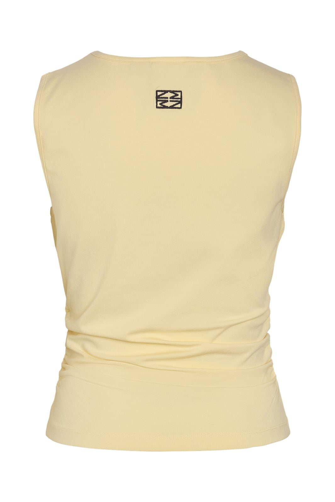 Noisy May - Nmmolly S/L O-Neck Ruching Top - 5025828 French Vanilla