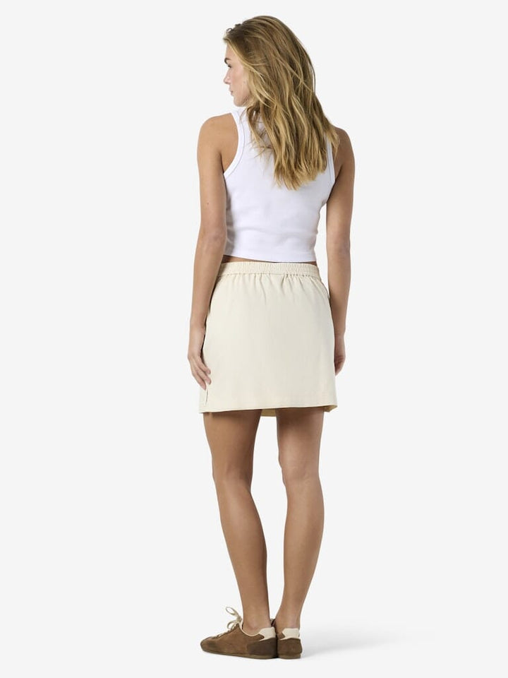 Noisy May - Nmoregon Denim Skirt Color - 5073554 Ecru Nederdele 