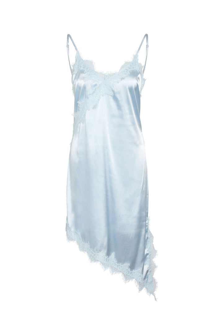 Noisy May - Nmsofie S/L Satin Lace Dress - 5105349 Cerulean Dtm