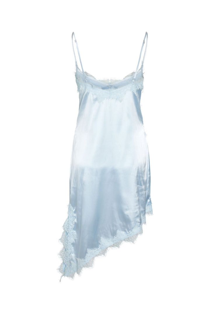 Noisy May - Nmsofie S/L Satin Lace Dress - 5105349 Cerulean Dtm
