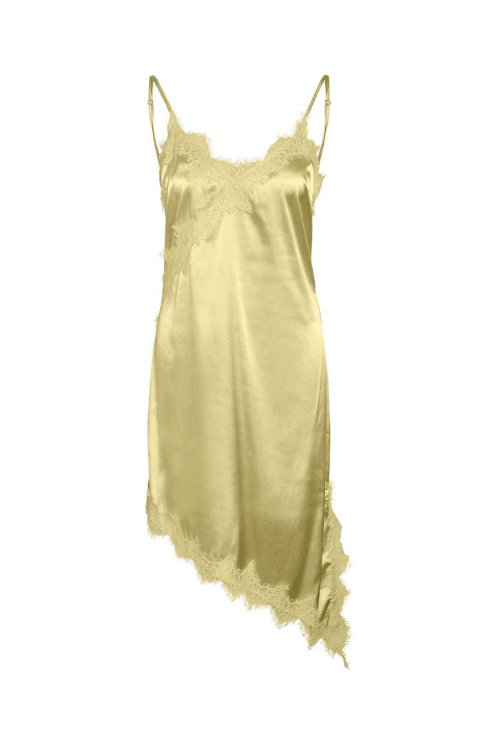 Noisy May - Nmsofie S/L Satin Lace Dress - 5105350 French Vanilla Dtm