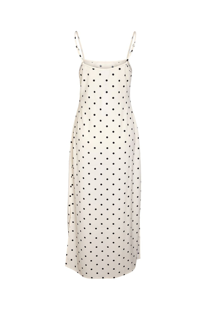 Noisy May - Nmsophie S/L Maxi Dress Fwd - 5002533 Cloud Dancer Black
