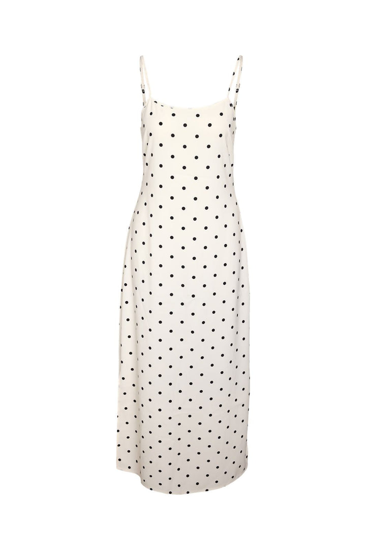 Noisy May - Nmsophie S/L Maxi Dress Fwd - 5002533 Cloud Dancer Black
