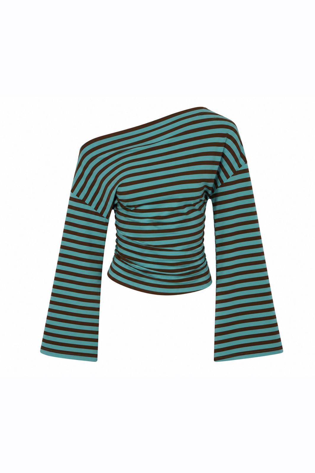 Noisy May - Nmstormi June L/S Off Shoulder Top - 5292986 Scuba Blue Demitasse