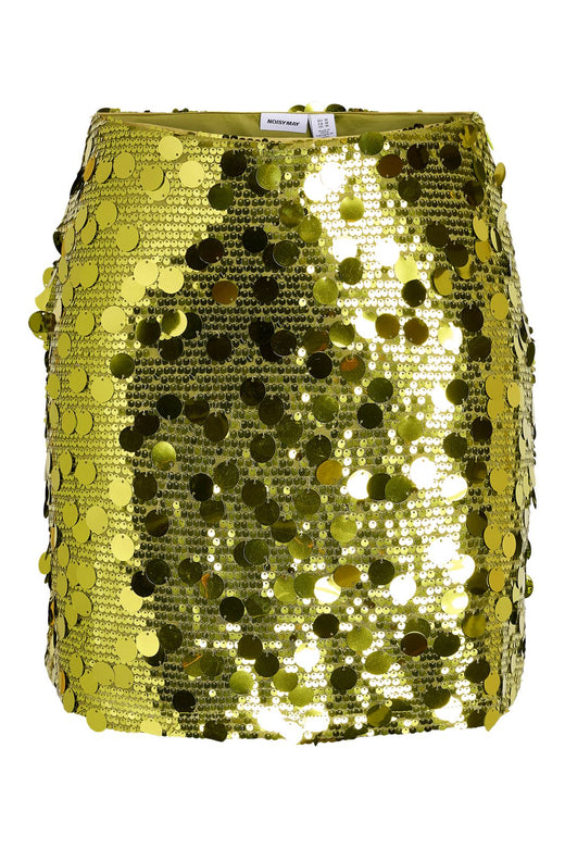 Noisy May - Nmtaylor Short Sequin Skirt - 5158947 Daiquiri Green
