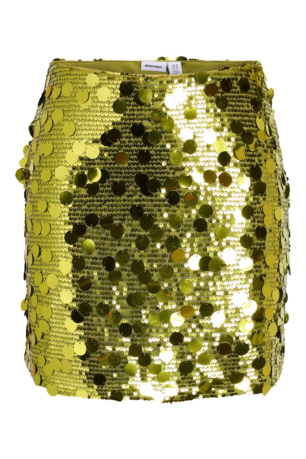 Noisy May - Nmtaylor Short Sequin Skirt - 5158947 Daiquiri Green