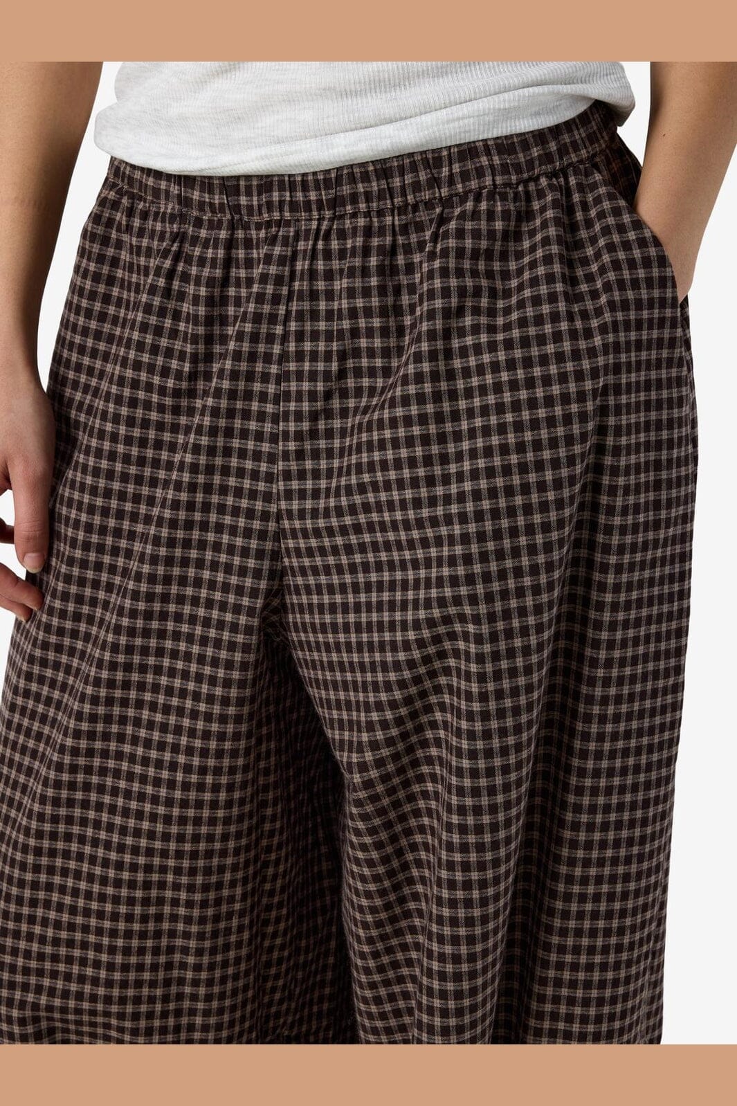 Noisy May - Nmtrix Balloon Pant Tnt/17 - 5185507 Chocolate Brown Beige