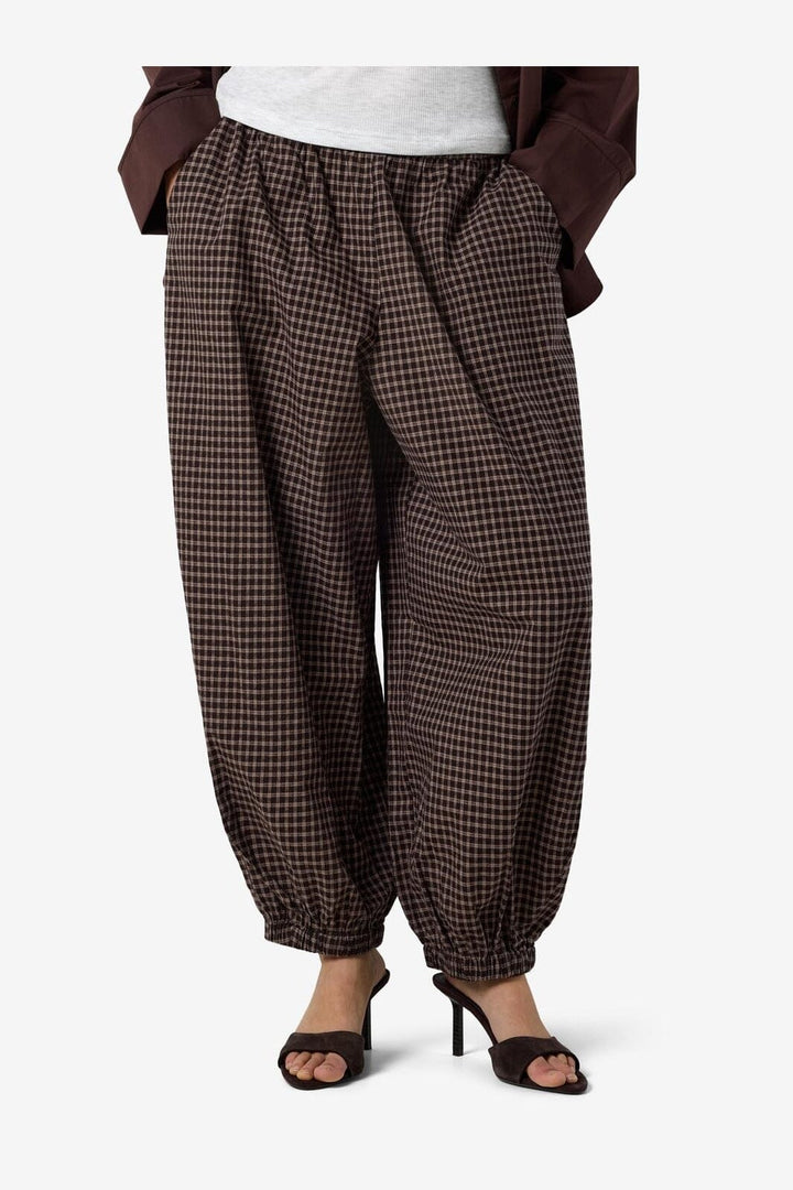 Noisy May - Nmtrix Balloon Pant Tnt/17 - 5185507 Chocolate Brown Beige