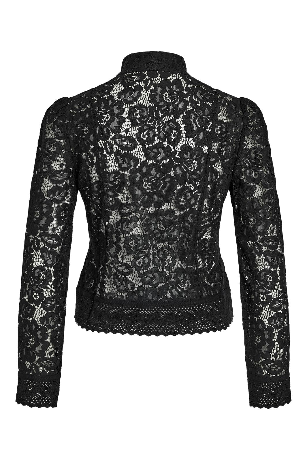 Noisy May - Nmvenna L/S Mandarin Blouse - 5236662 Black