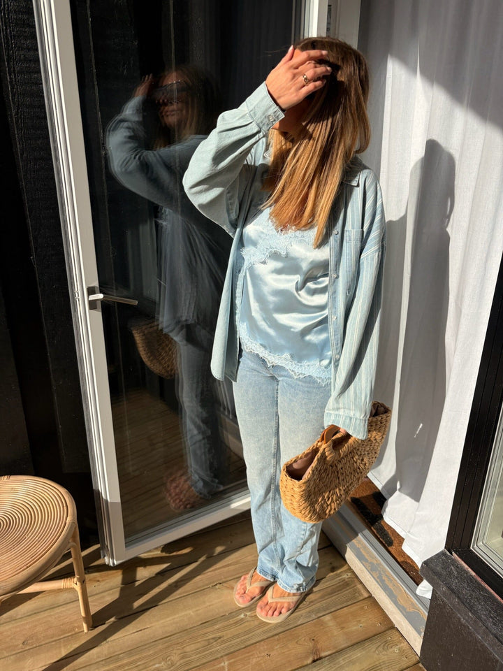 Noisy May - Nmyolanda Nw Wide Jeans Az236Lb Fwd - 4179737 Light Blue Denim Jeans 