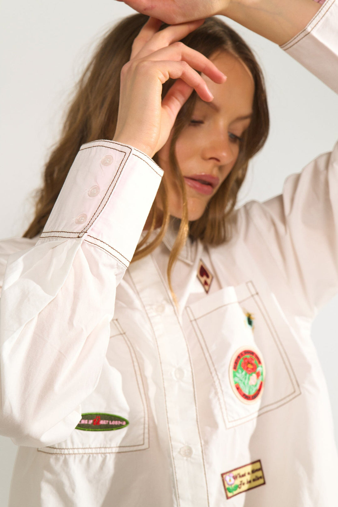 Nümph - Nubadge Shirt 706972 - Bright White Skjorter 