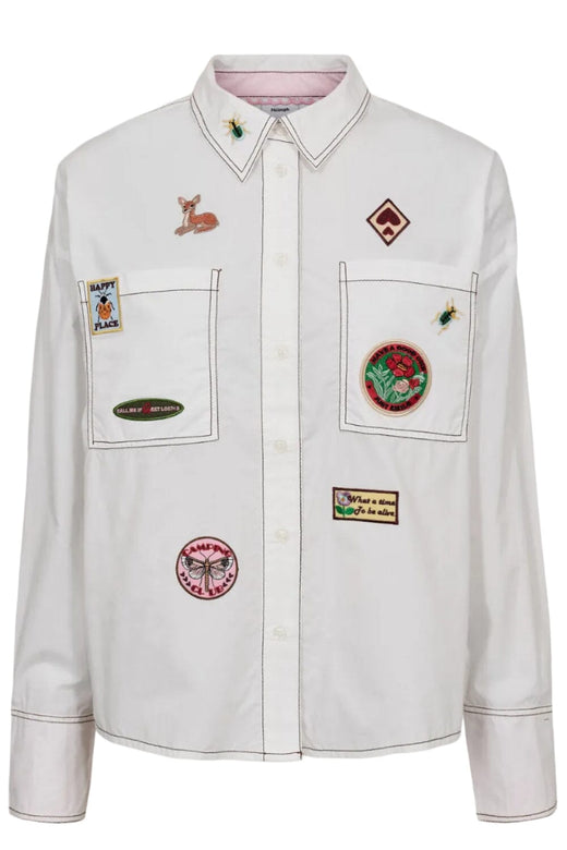 Nümph - Nubadge Shirt 706972 - Bright White Skjorter 