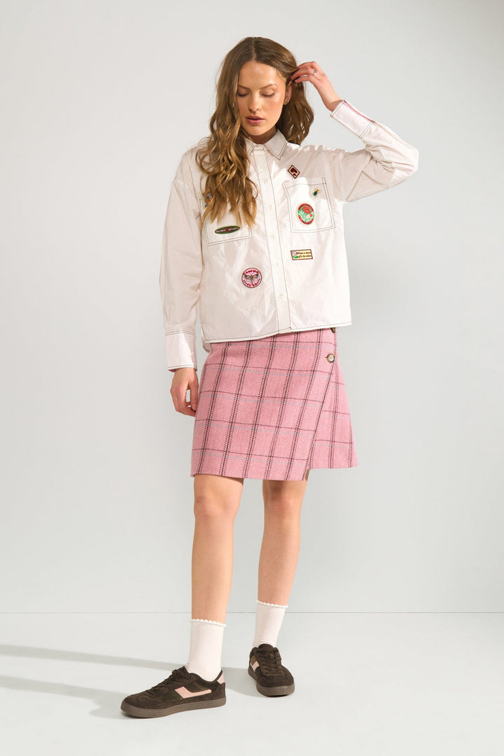 Nümph - Nubadge Shirt 706972 - Bright White Skjorter 