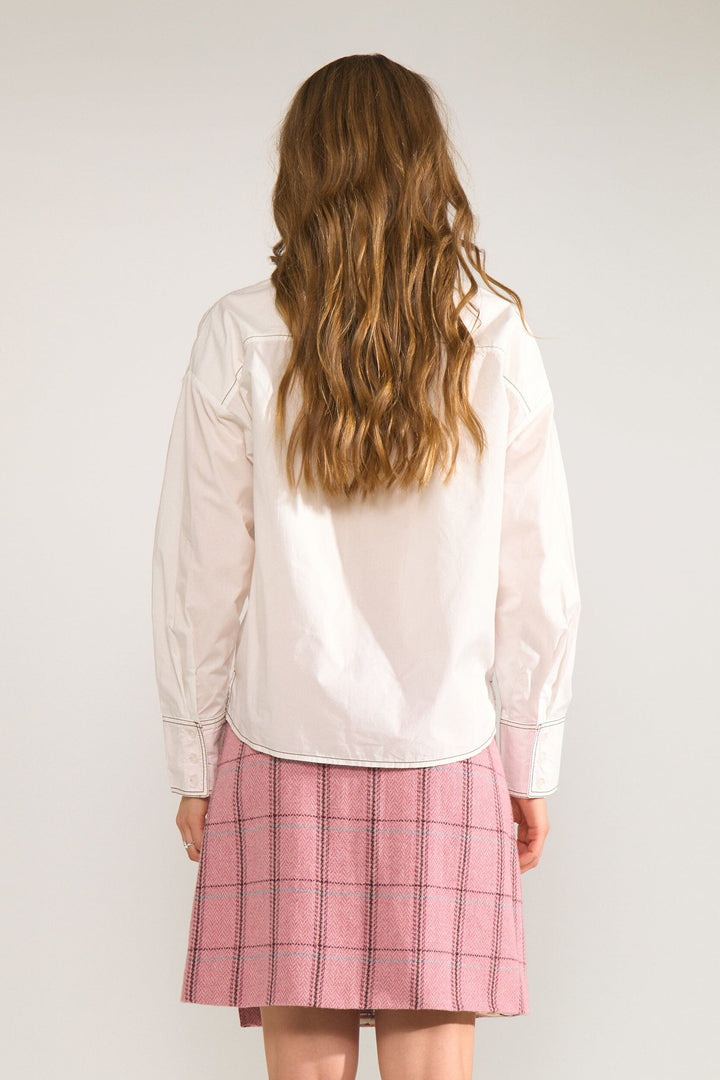 Nümph - Nubadge Shirt 706972 - Bright White Skjorter 