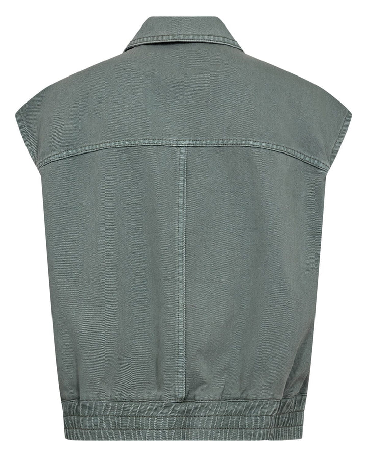 Nümph - Nuhamilton Vest 707072 - Washed Sea Green Denim Vest 