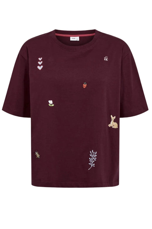 Nümph - Nutenia Boxy T-shirt- Gots 707093 - Fig T-shirts 