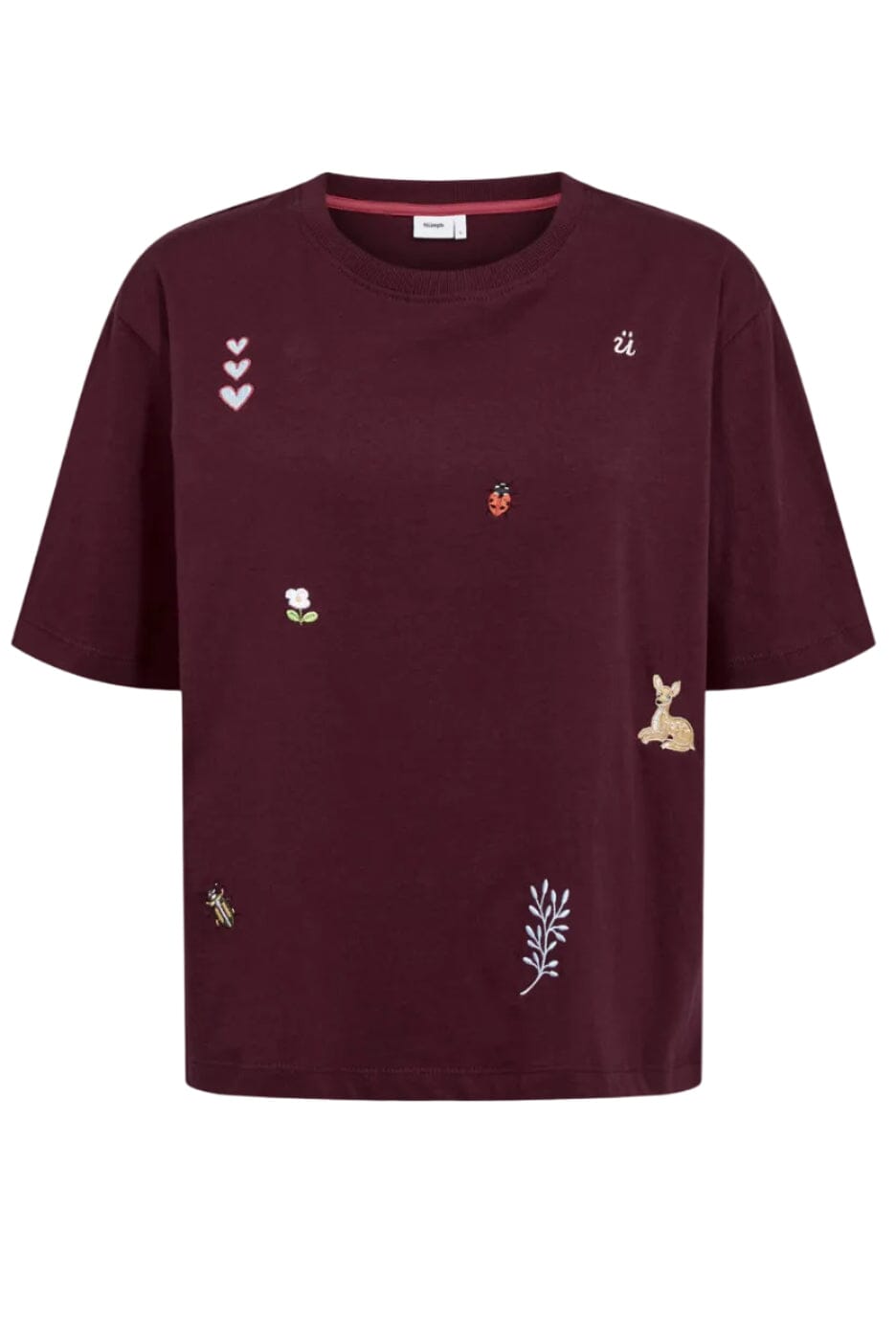 Nümph - Nutenia Boxy T-shirt- Gots 707093 - Fig T-shirts 