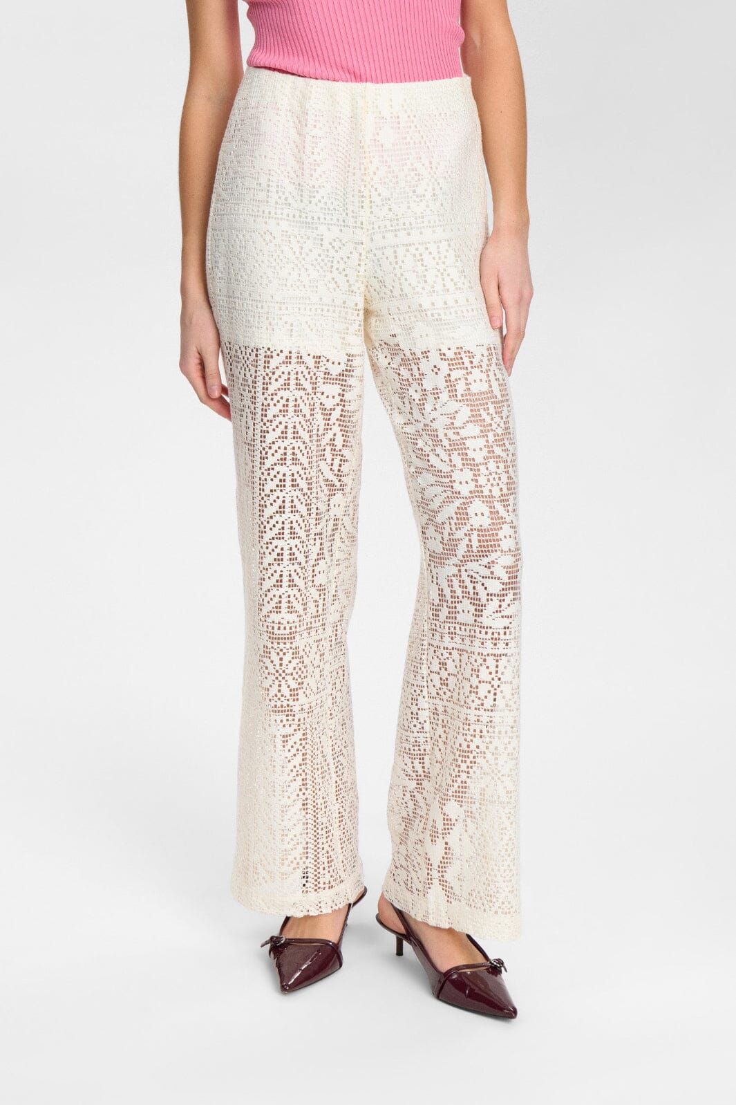 Nümph - Nuwicki Pants 705530 - Cloud Dancer Bukser 