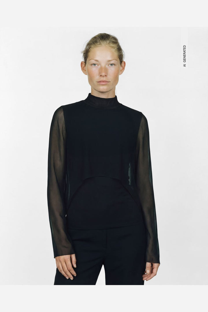 Object - Objaylin L/S Re Top 148 - 5200559 Black