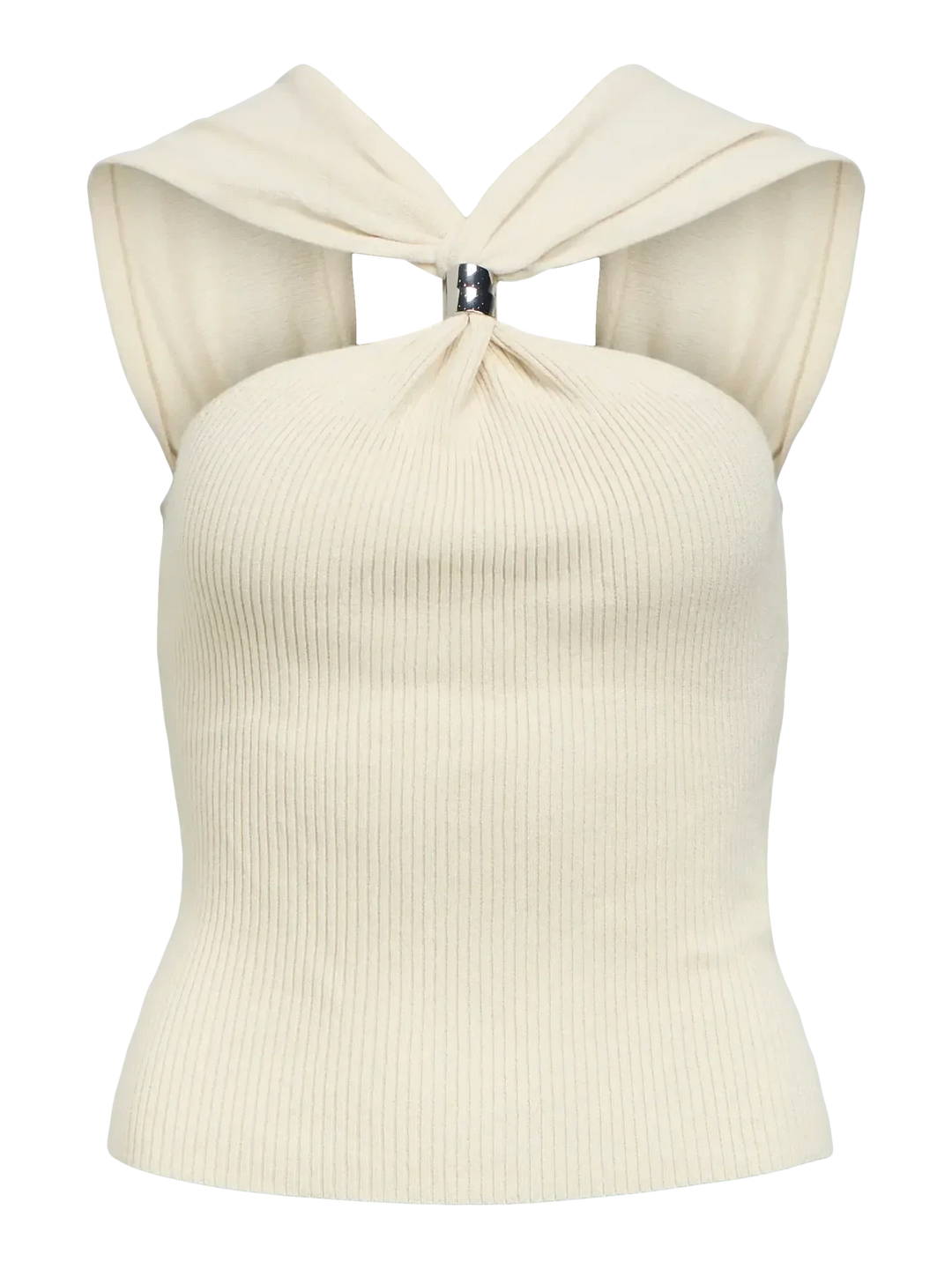 Object - Objcallie S/L Sli Knit Top 144 - 4989112 Birch Toppe 