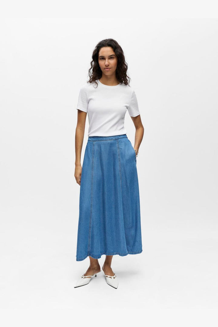 Object - Objframe Denim Skirt - 5055072 Light Blue Denim