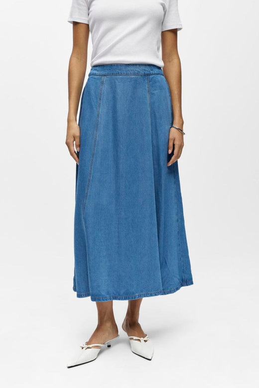 Object - Objframe Denim Skirt - 5055072 Light Blue Denim
