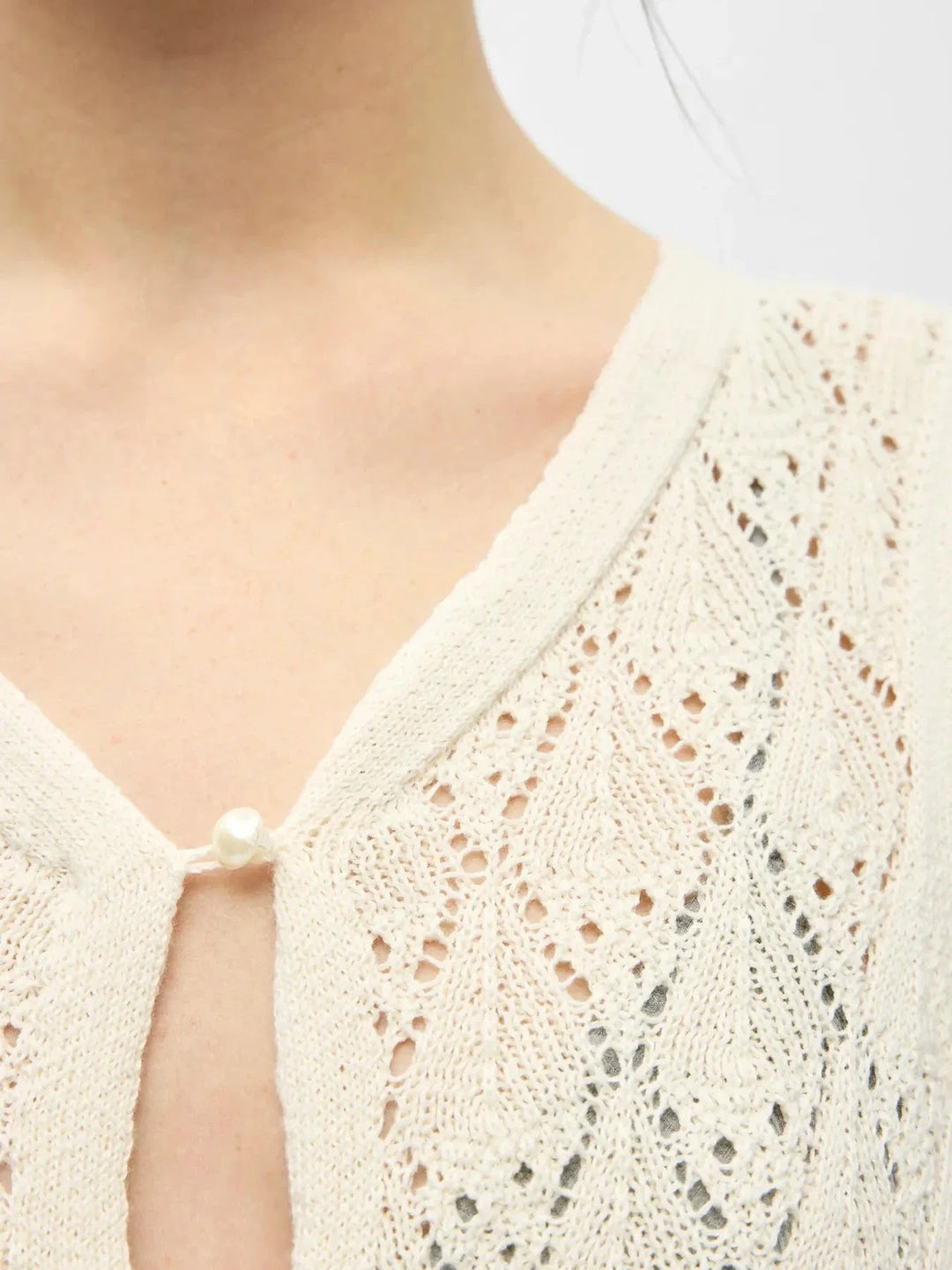 Object - Objkitty S/L Re Knit Dress 144 - 5010340 Birch Kjoler 