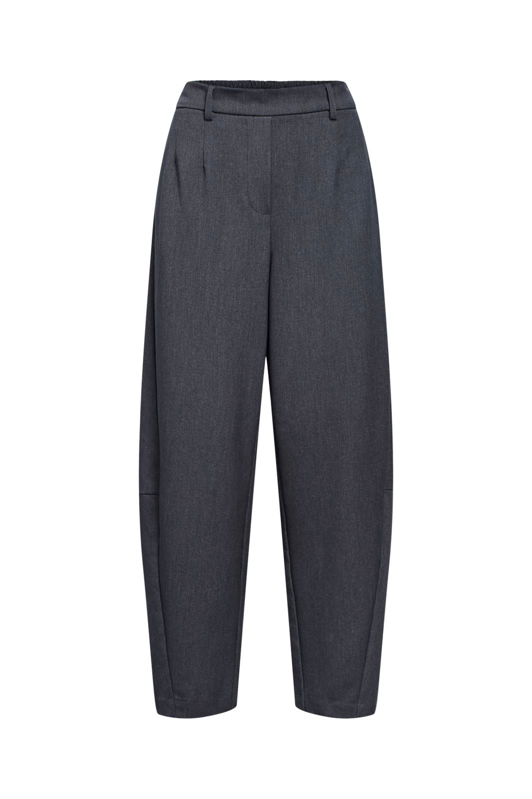 Object - Objlisa Ankle Barrel Pant - 5204278 Medium Grey Melange