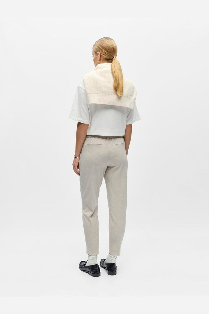 Object - Objlisa Slim Pant - 4932608 Humus Melange