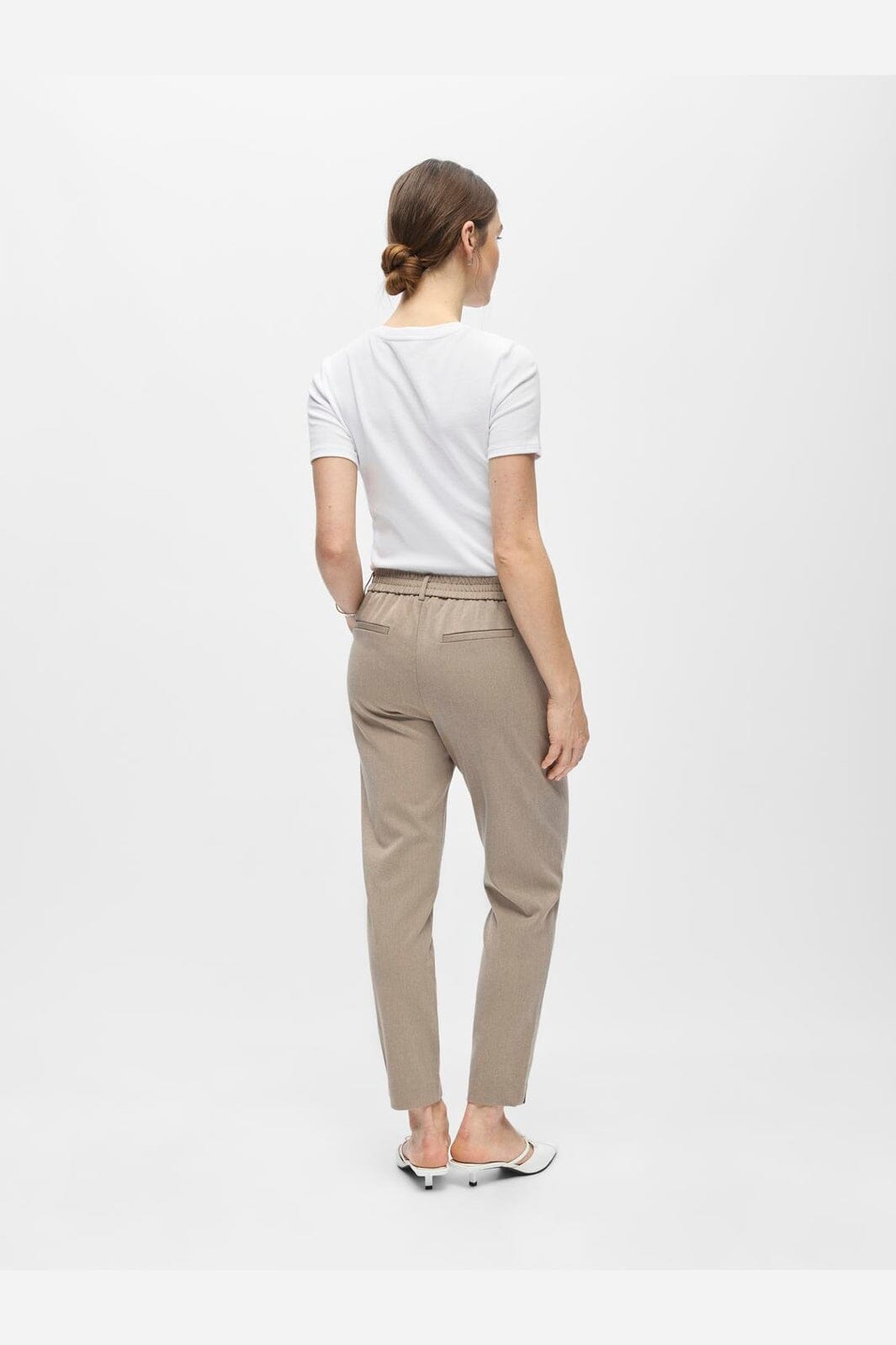 Object - Objlisa Slim Pant - 5119755 Fossil Melange