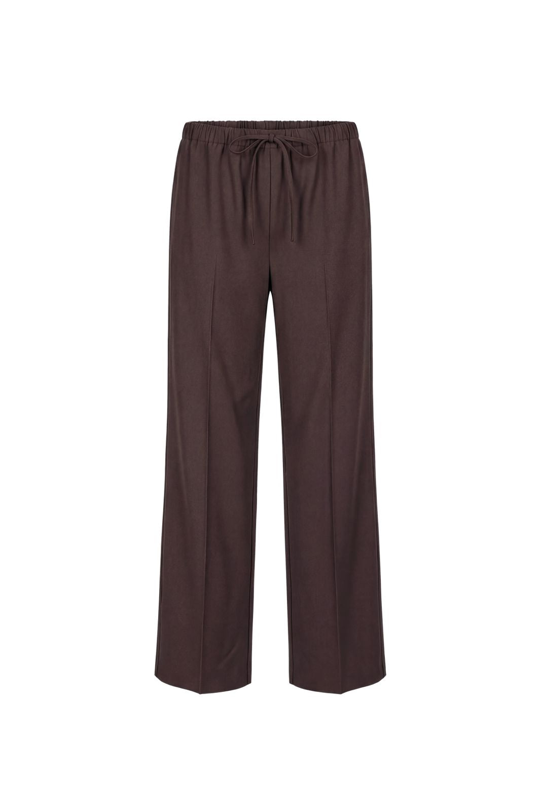 Object - Objlisa Tie Wide Pant - 5191829 Seal Brown