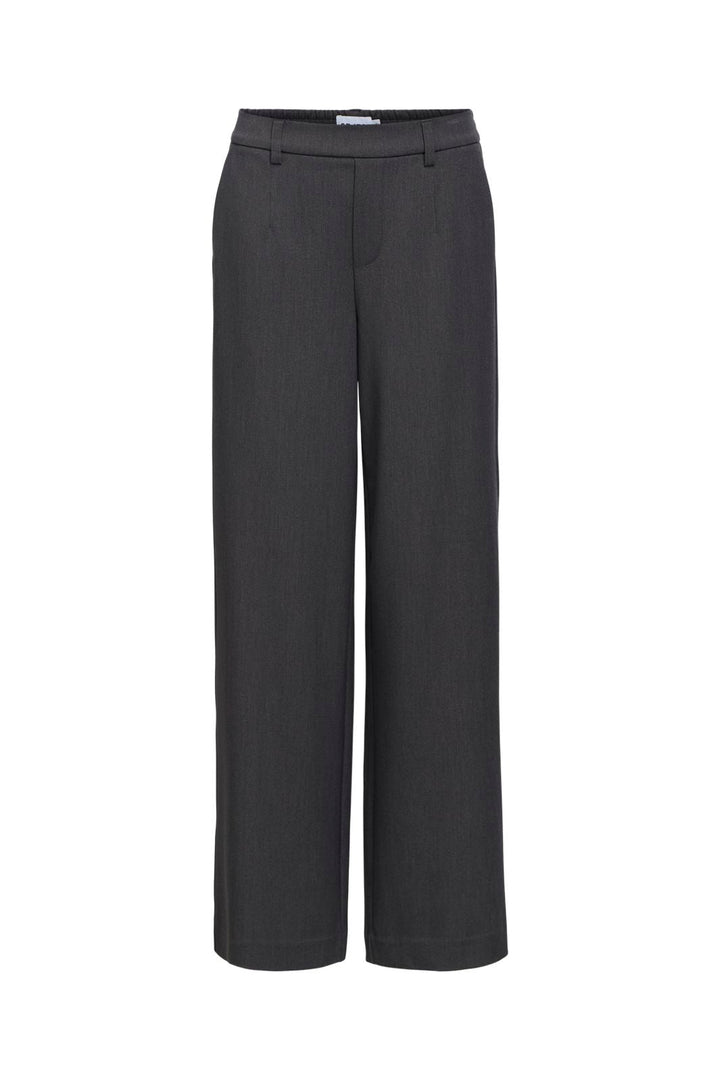 Object - Objlisa Wide Pant - 4637387 Medium Grey Melange
