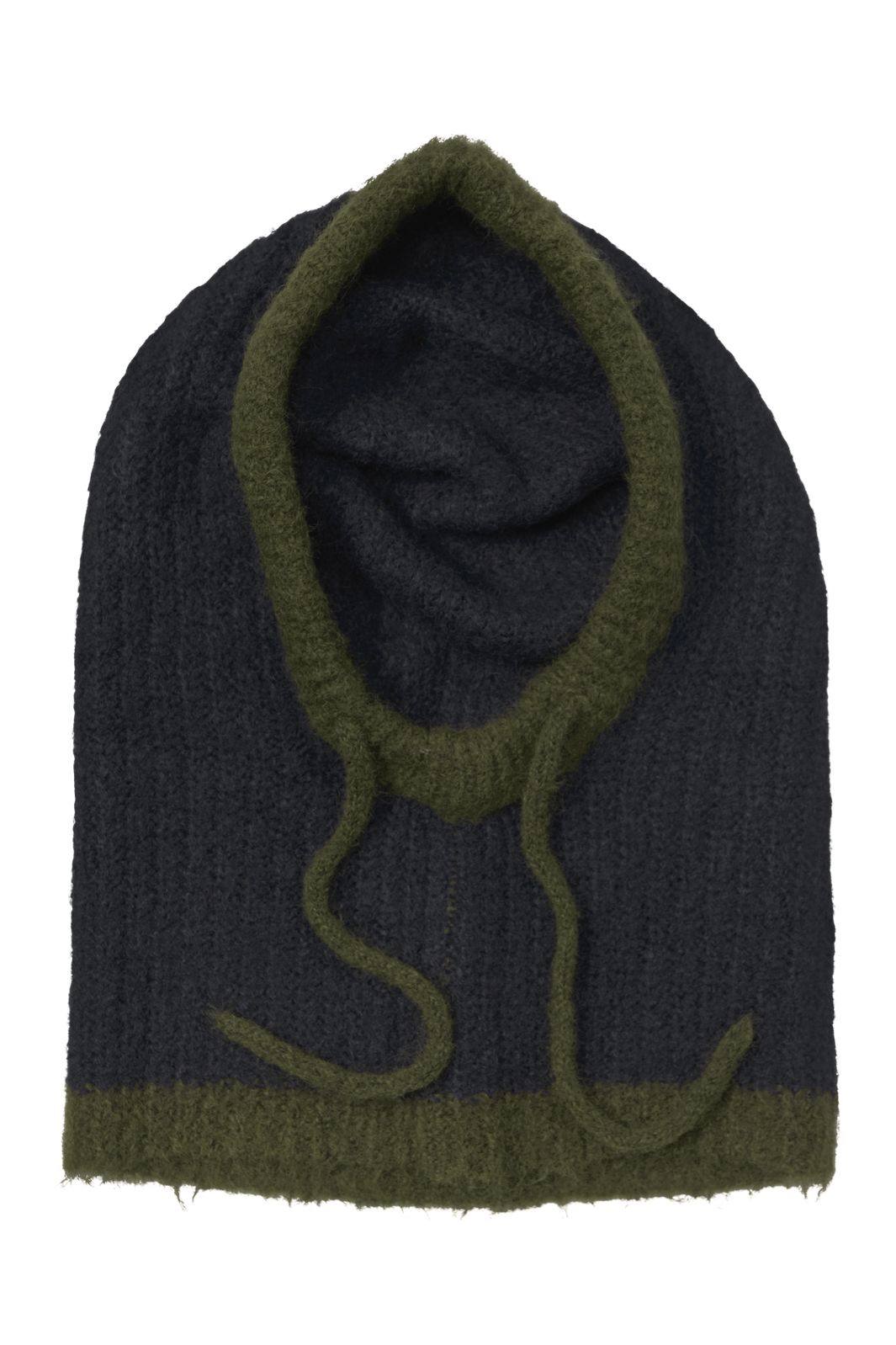 Object - Objmilu Knit Balaclava - 5173225 Raven Bronze Green