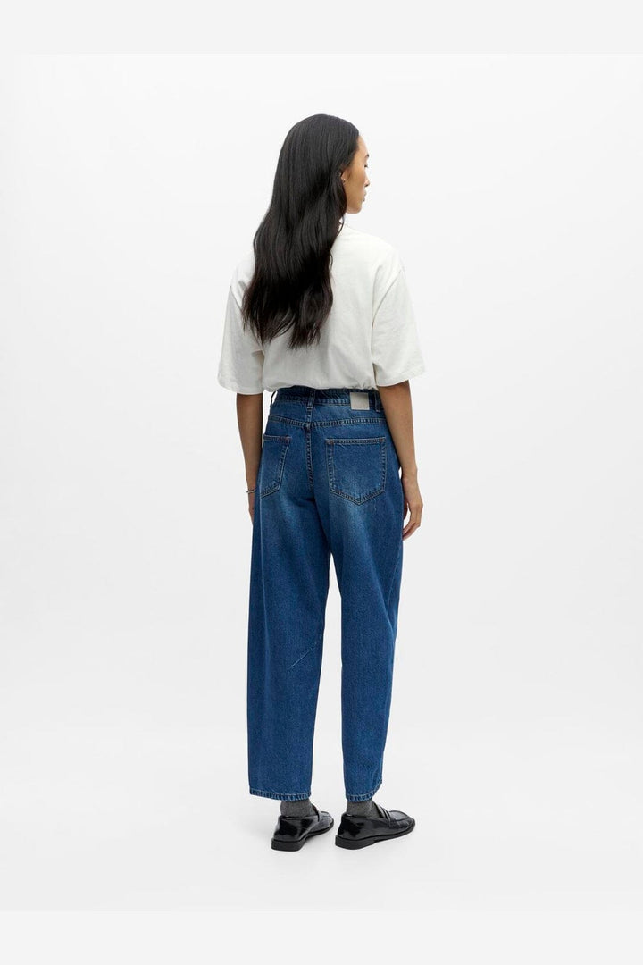 Object - Objmiu Zoe Barrel Ankle Jeans - 4930703 Medium Blue Denim