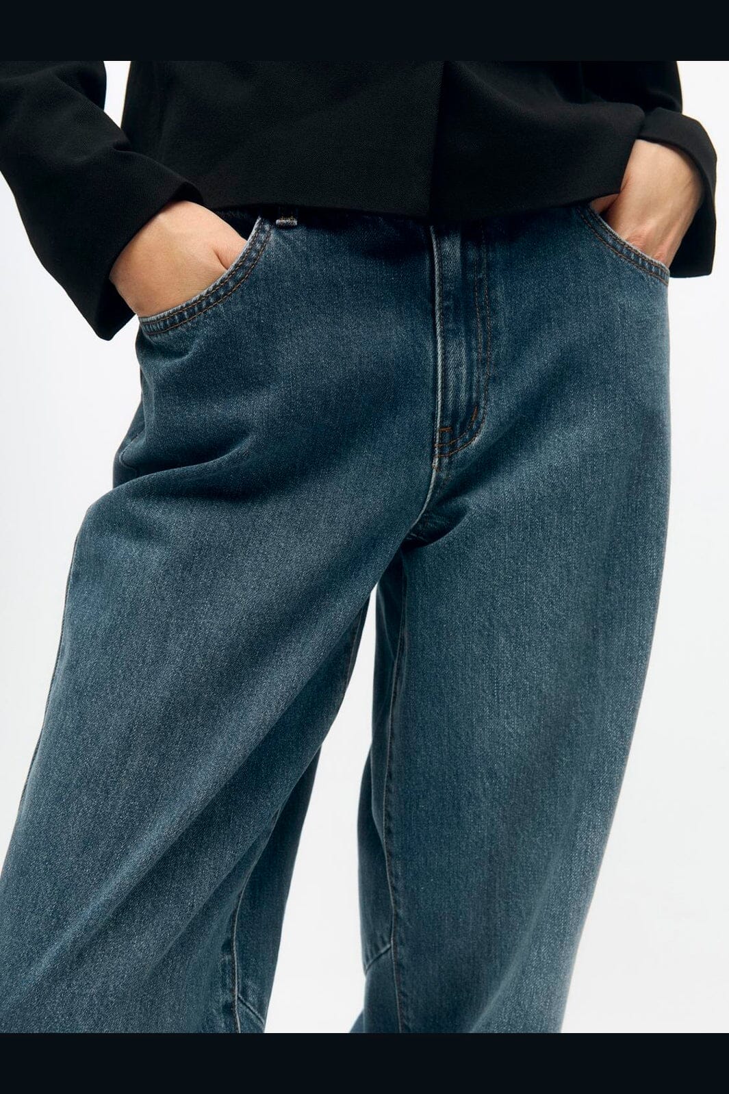 Object - Objmiu Zoe Barrel Ankle Jeans - 4930703 Medium Blue Denim