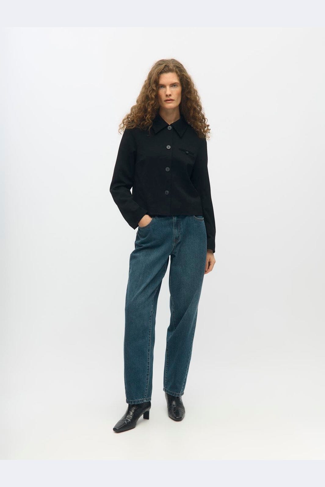 Object - Objmiu Zoe Barrel Ankle Jeans - 4930703 Medium Blue Denim