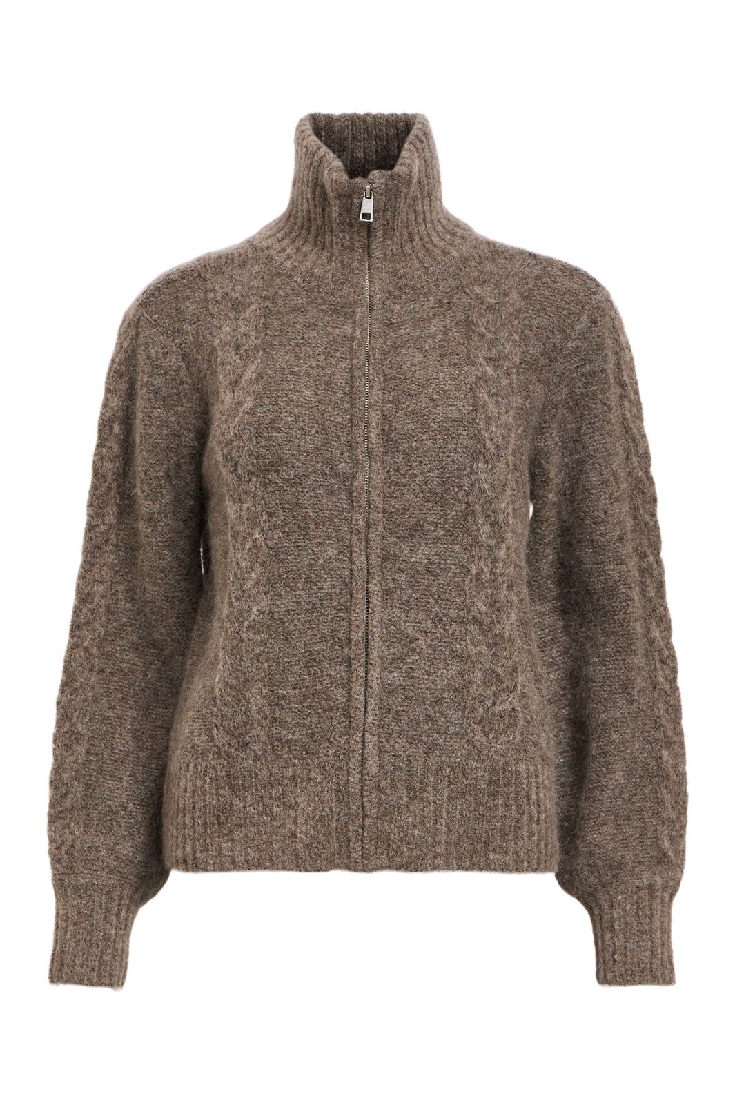 Object - Objnete Lo Knit Cardigan - 4601882 Morel Melange