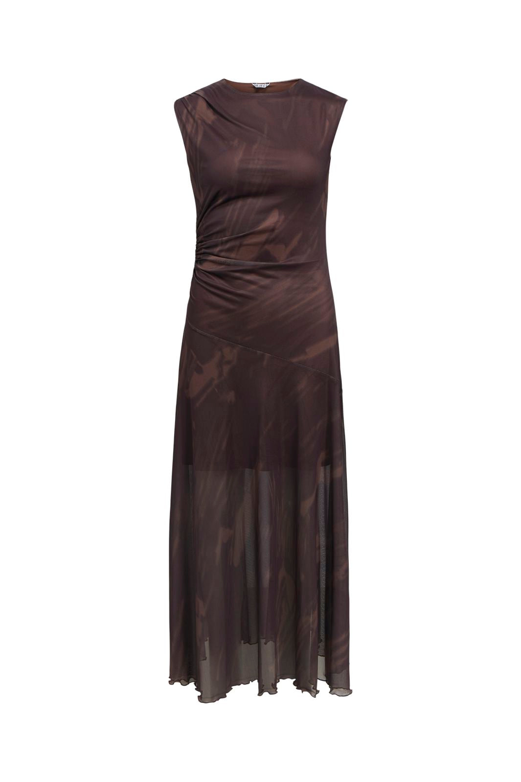 Object - Objnoelle S/L Long Dress 147 - 5180815 Chocolate Plum Carafe