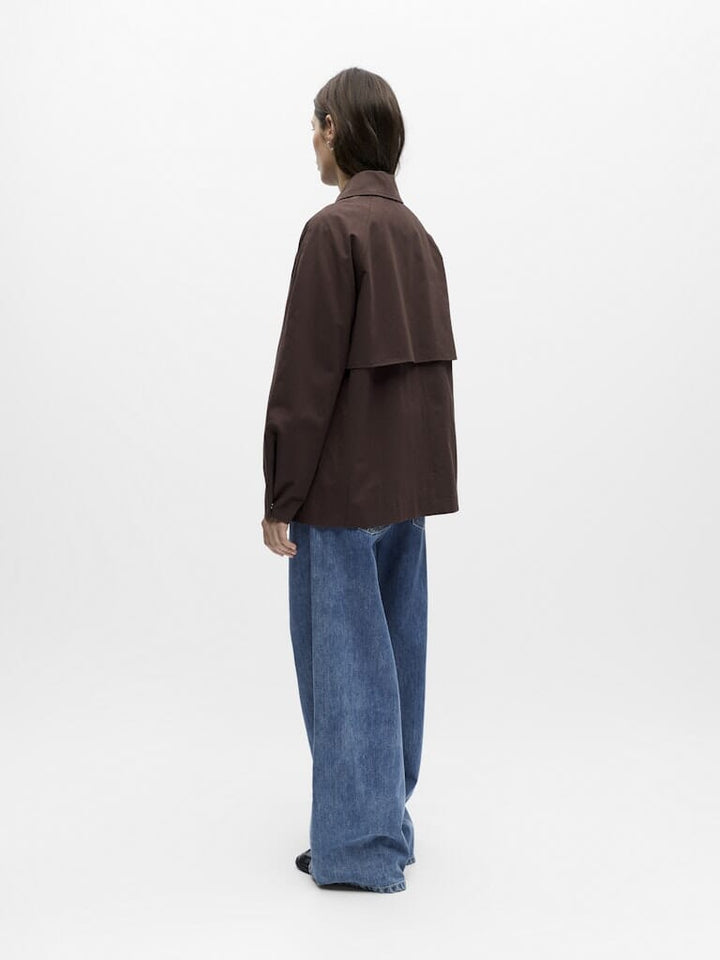 Object - Objpaula Re L/S Trench Jacket - 4911954 Seal Brown Jakker 