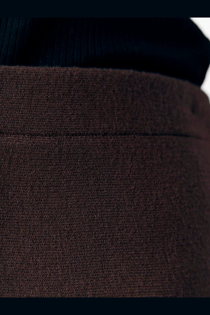 Object - Objreynard Short Knit Skirt - 4886427 Seal Brown