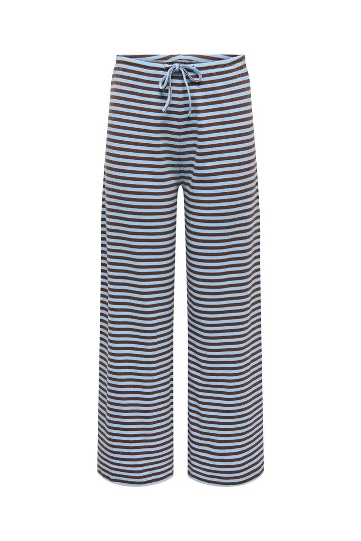 Only - Onlaida Striped Pant - 5229062 Chicory Coffee Chambray Blue Stripe