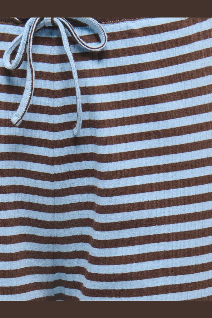 Only - Onlaida Striped Pant - 5229062 Chicory Coffee Chambray Blue Stripe
