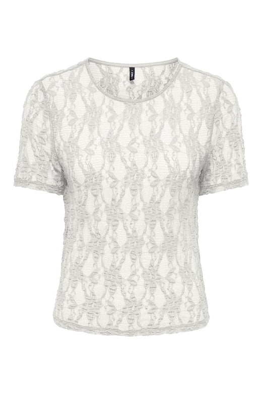 Only - Onlalba S/S Lace Top - 5170295 Cloud Dancer