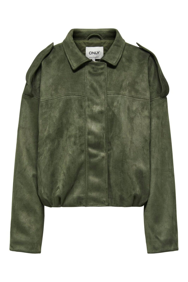Only - Onlamber Faux Suede Jacket - 5010173 Grape Leaf