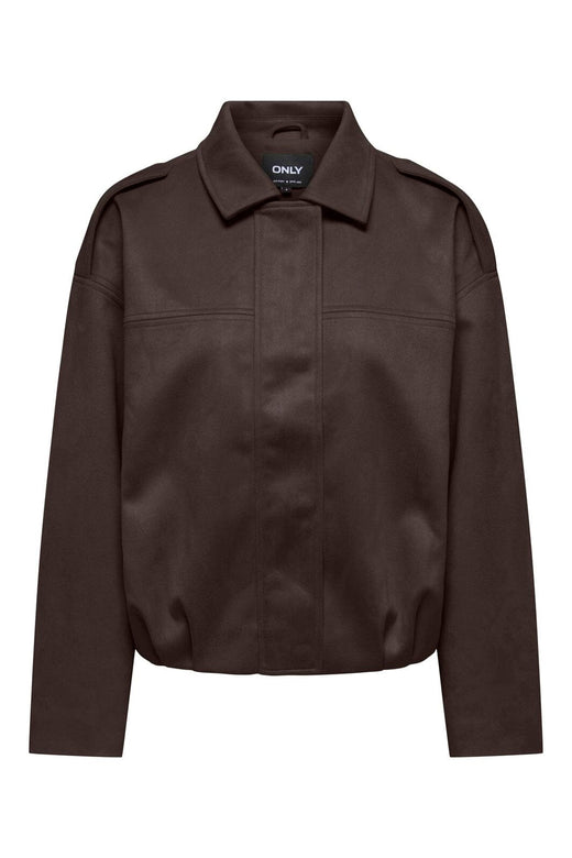 Only - Onlamber Faux Suede Jacket - 5100033 Coffee Bean