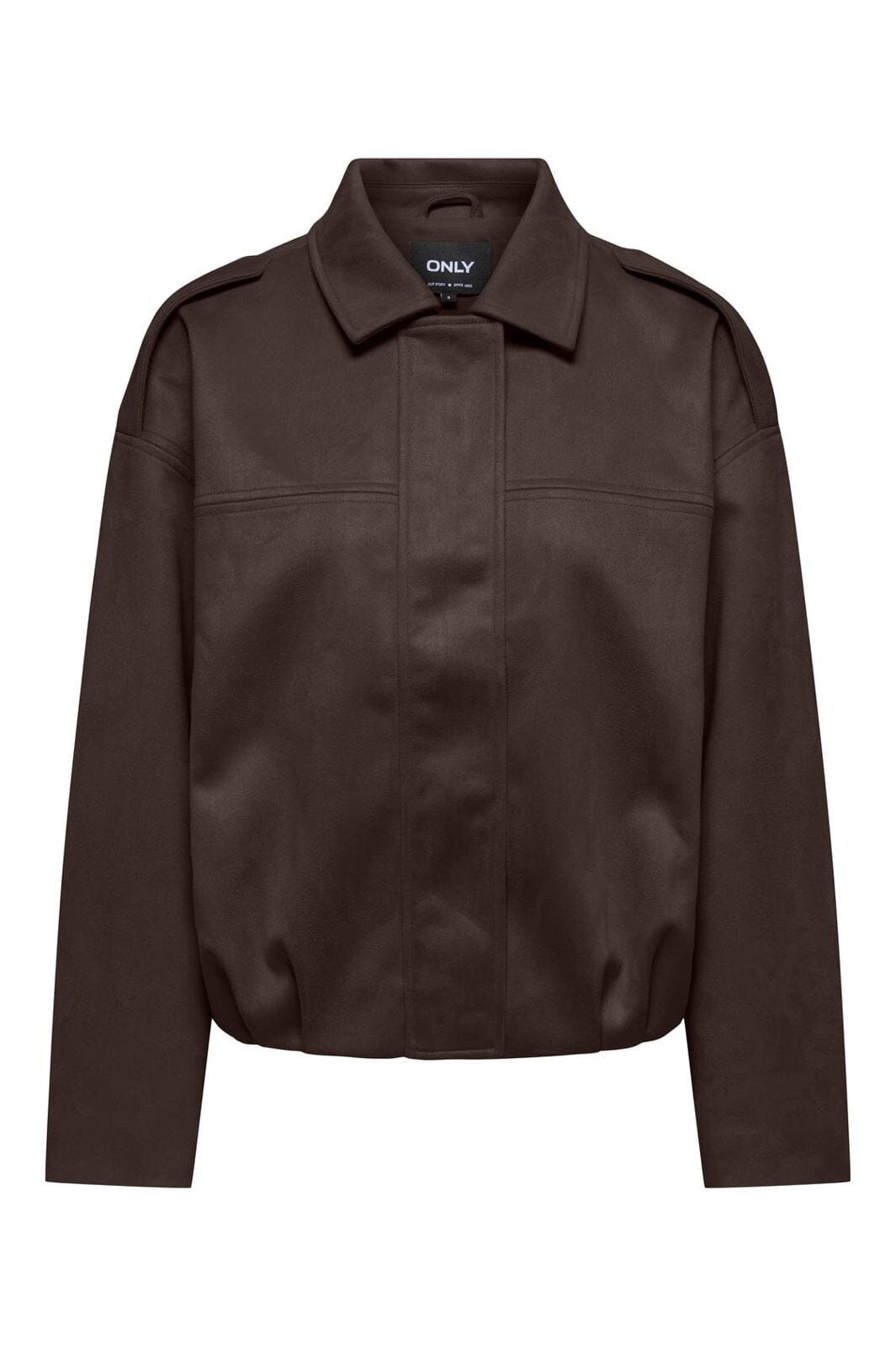 Only - Onlamber Faux Suede Jacket - 5100033 Coffee Bean