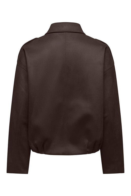 Only - Onlamber Faux Suede Jacket - 5100033 Coffee Bean