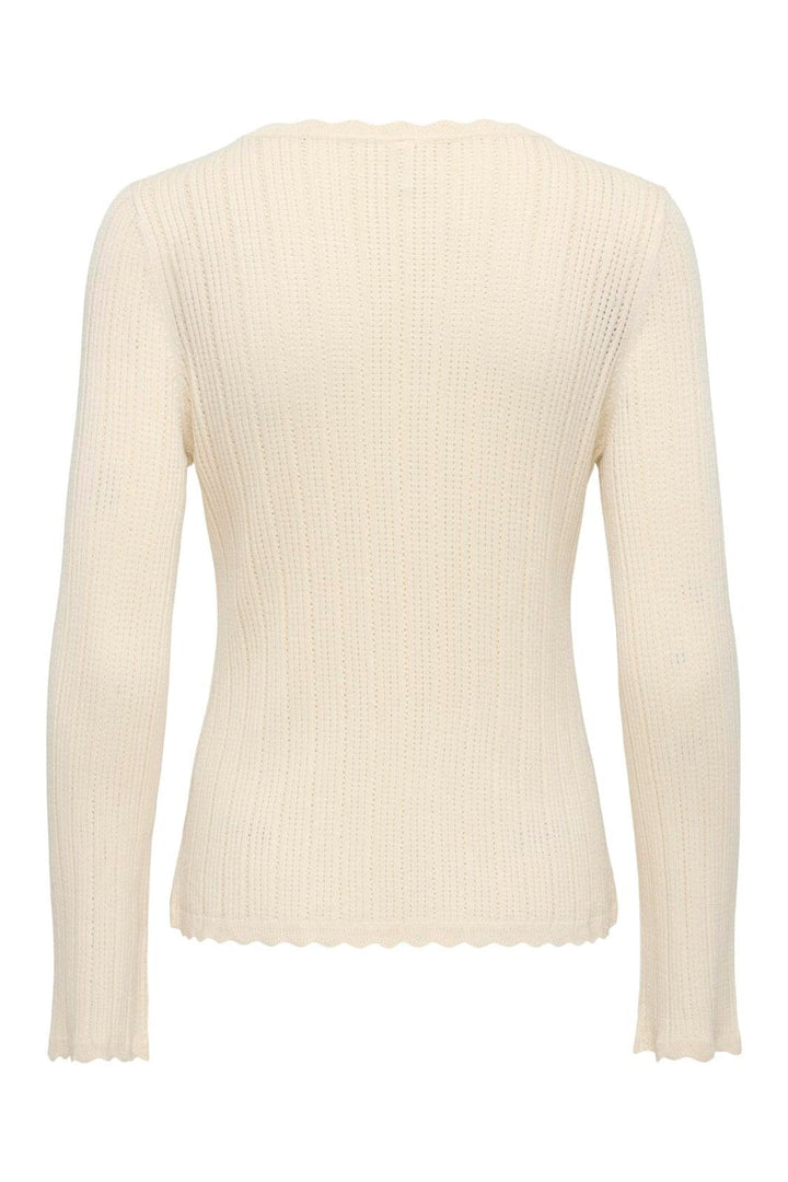 Only - Onlarona Ls V-Neck Struc Cardigan Cc Knt - 5004992 Birch