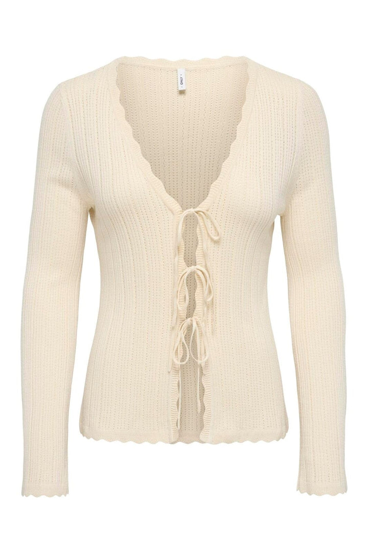 Only - Onlarona Ls V-Neck Struc Cardigan Cc Knt - 5004992 Birch
